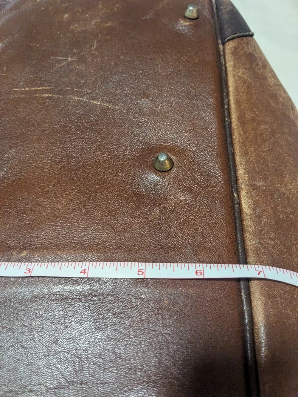 Brown VTG Leather Weekend Bag - Soft, Relaxed